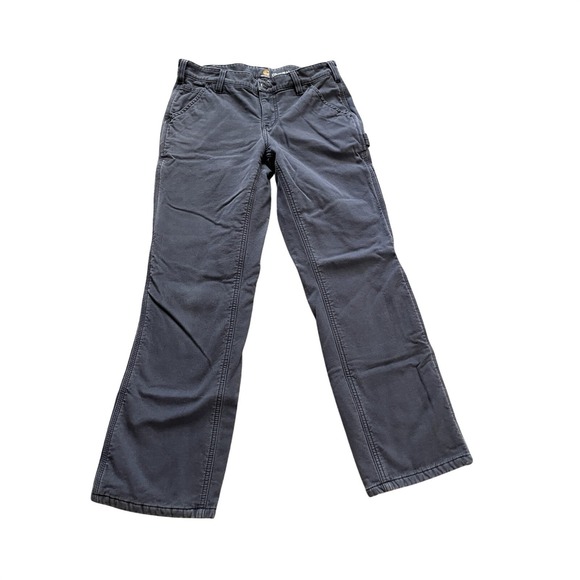 Carhartt Pants - Carhartt Women's Workwear Pants Fleece Lined Insulated Gray Size 6 Short